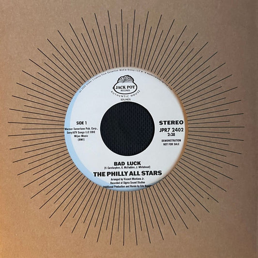 The Philly All Stars : Bad Luck (7", Promo, DEM)