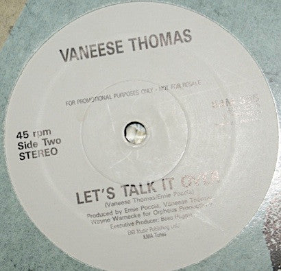 The Winans With Anita Baker / Vaneese Thomas : Ain't No Need To Worry (12" Version) / Let's Talk It Over (12", Promo)