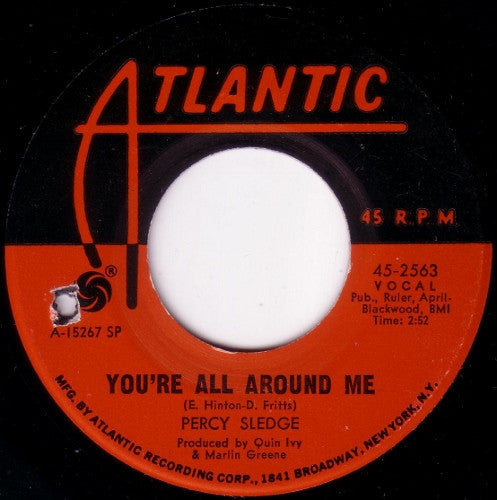 Percy Sledge : You're All Around Me / Self Preservation (7", SP)