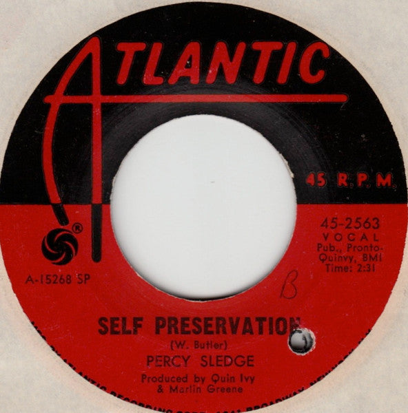 Percy Sledge : You're All Around Me / Self Preservation (7", SP)