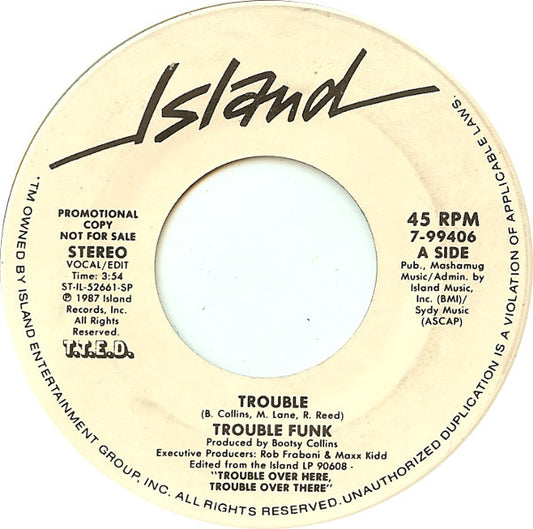 Trouble Funk : Trouble (7", Promo, SP )