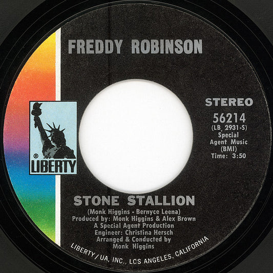 Freddie Robinson : Stone Stallion / Carmalita (7", Single, Styrene)