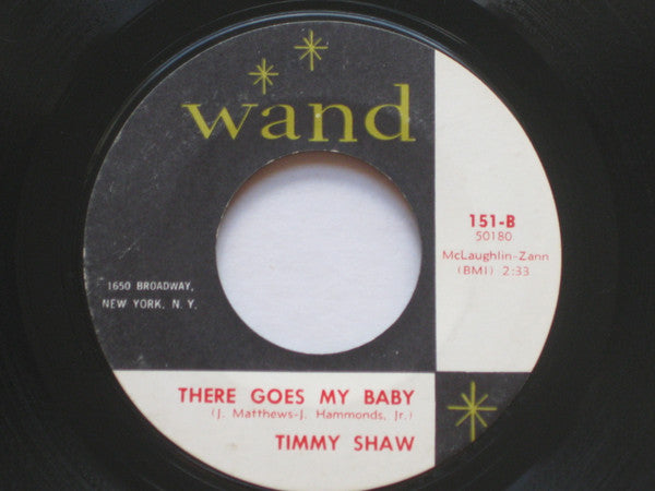 Timmy Shaw : If I Catch You (Running Around) / There Goes My Baby (7")