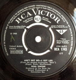 Nina Simone : Ain't Got No - I Got Life / Do What You Gotta Do (7", Single, J/T)