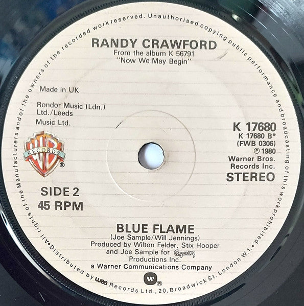 Randy Crawford : One Day I'll Fly Away (7", Single, Sma)
