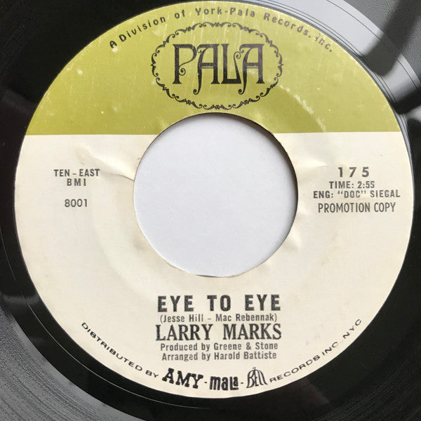 Larry Marks (3) : Lookin' Through The Eyes Of Love (7", Single, Promo, Styrene)