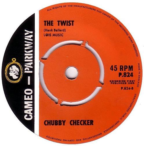 Chubby Checker : Let's Twist Again / The Twist (7", 4 P)