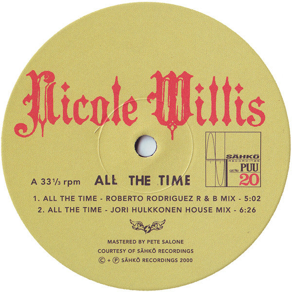 Nicole Willis : All The Time (12")