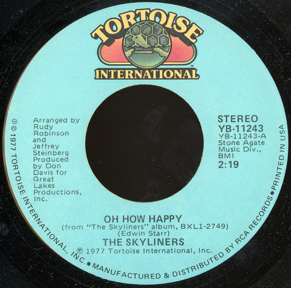 The Skyliners : Oh How Happy / We've Got Love On Our Side (7")