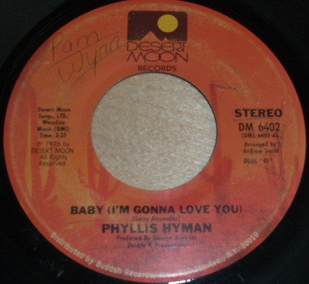 Phyllis Hyman : Baby (I'm Gonna Love You) / Do Me (7")