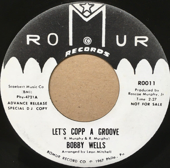 Bobby Wells / The Bobby Wells Band : Let's Copp A Groove/The Psychedelic Theme (7", Single, Promo)