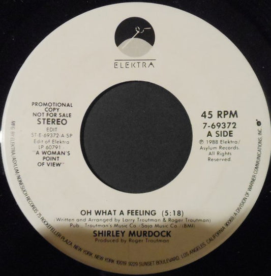 Shirley Murdock : Oh What A Feeling (7", Promo, SP )