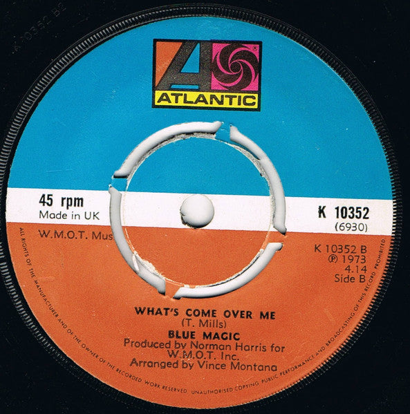 Blue Magic : Look Me Up (7", Single, Pus)