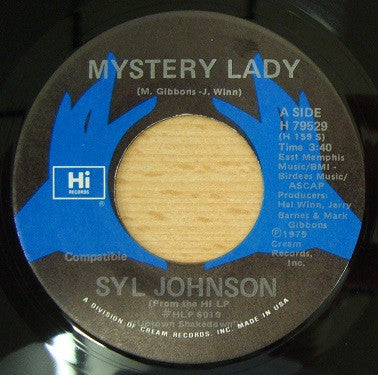 Syl Johnson : Mystery Lady / Let's Dance For Love (7")
