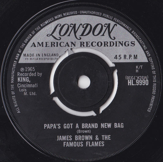 James Brown & The Famous Flames : Papa's Got A Brand New Bag (7", Single)