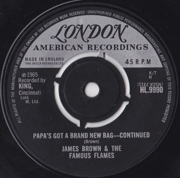 James Brown & The Famous Flames : Papa's Got A Brand New Bag (7", Single)
