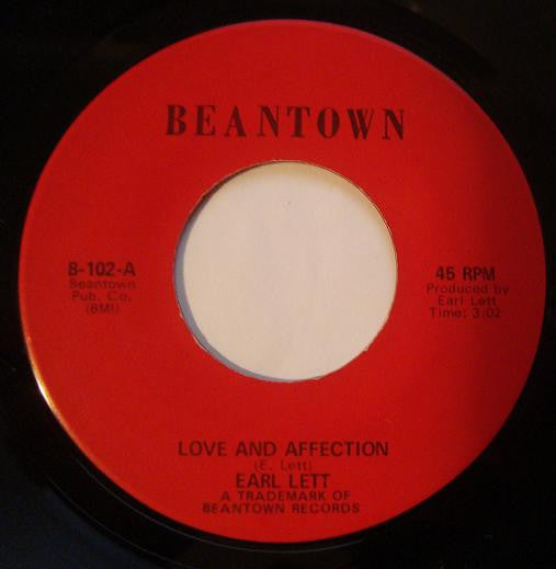 Earl Lett : Love And Affection / Are You Confused (7", Single)
