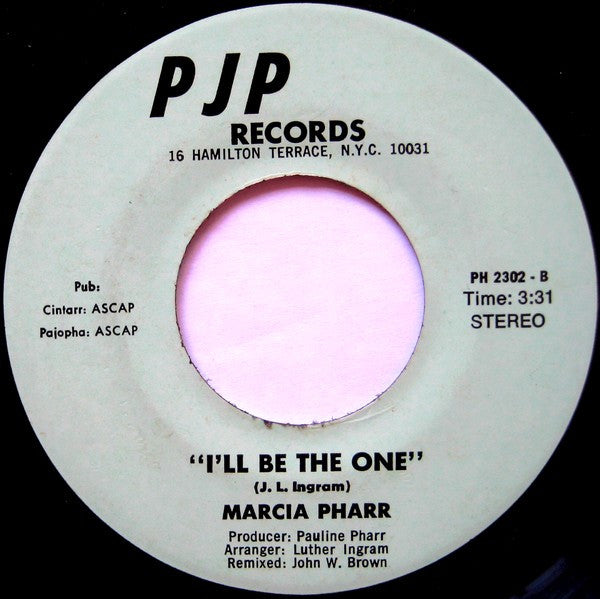 Marcia Pharr : Cheer Up / I'll Be The One (7", Single)