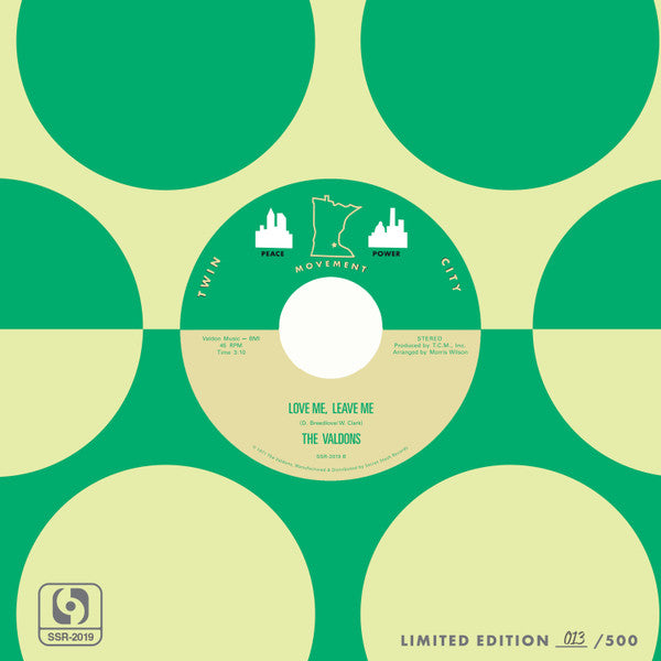 The Valdons : All Day Long b/w Love Me, Leave Me (7", Single)