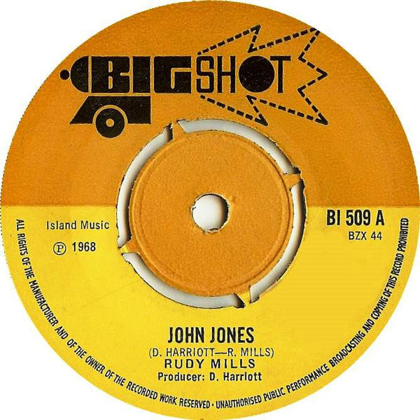 Rudy Mills : John Jones  (7", Single)