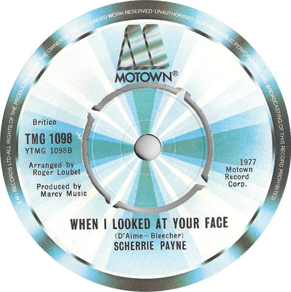 Scherrie Payne : Fly / When I Looked At Your Face (7")