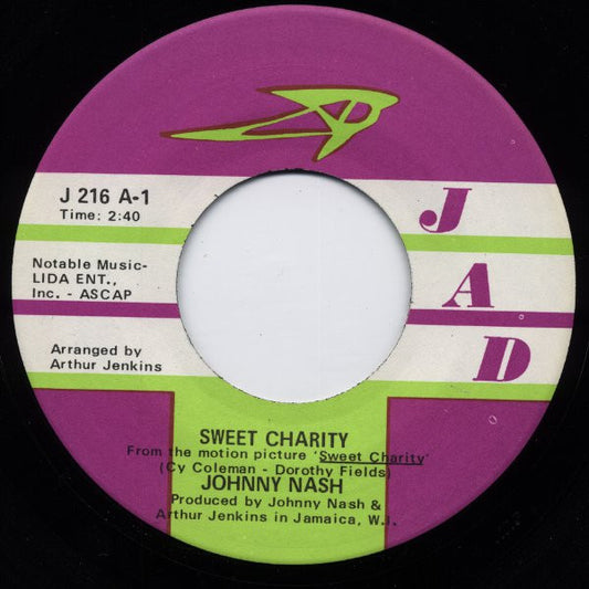 Johnny Nash : Sweet Charity / People In Love (7")