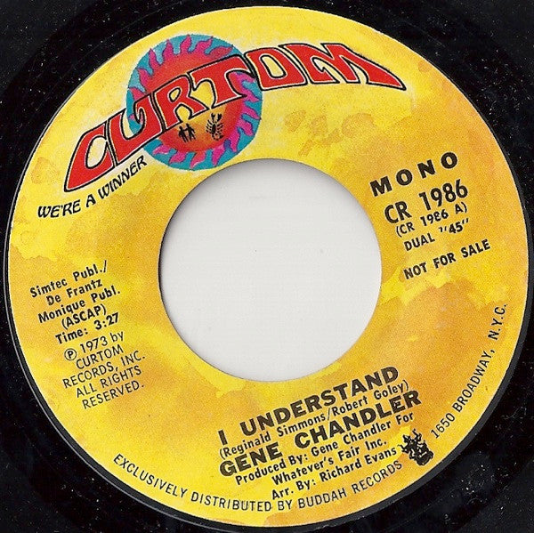 Gene Chandler : I Understand (7", Mono, Promo)