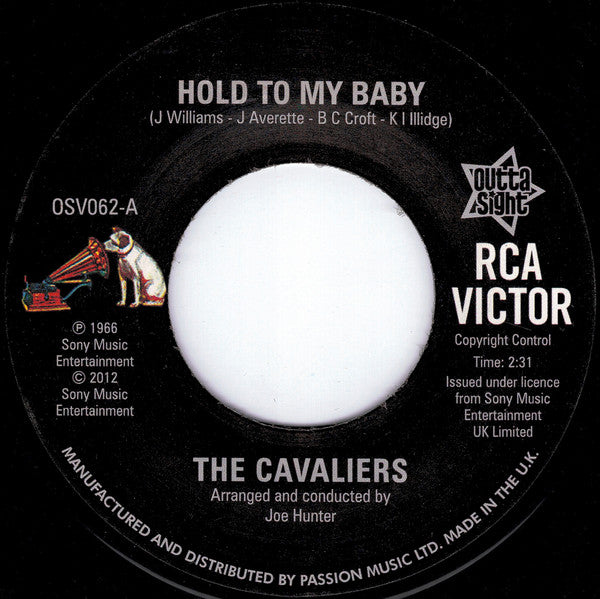 The Cavaliers : Hold To My Baby / Ooh It Hurts Me Baby (7", RE)