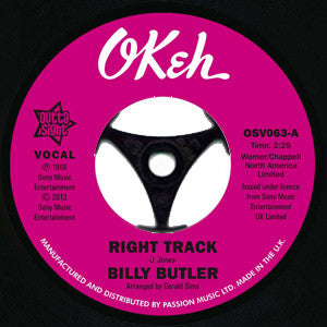 Billy Butler : Right Track / Right Track Instrumental (7", RE)