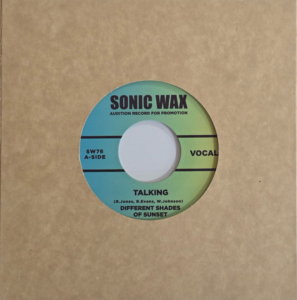 Talking : Different Shades of Sunset (7", S/Sided, Single)