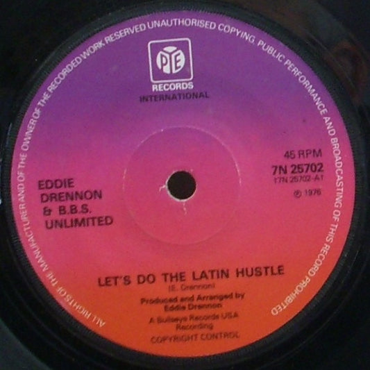 Eddie Drennon & The B.B.S. Unlimited : Let's Do The Latin Hustle (7", Sol)