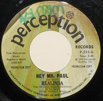 Realinda (2) : Hey Mr. Paul (7", Promo)