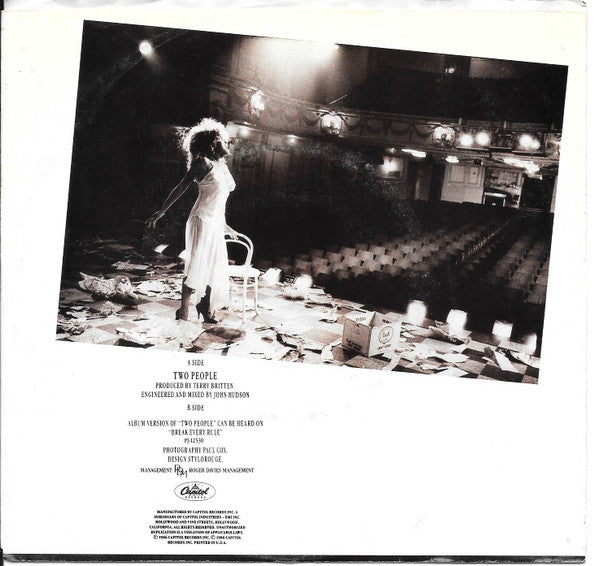 Tina Turner : Two People (7", Single, Promo, Styrene, All)