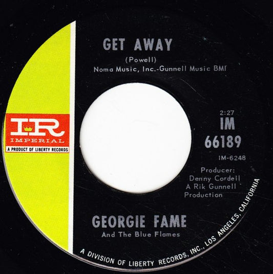 Georgie Fame & The Blue Flames : Get Away / El Bandido (7", Single)