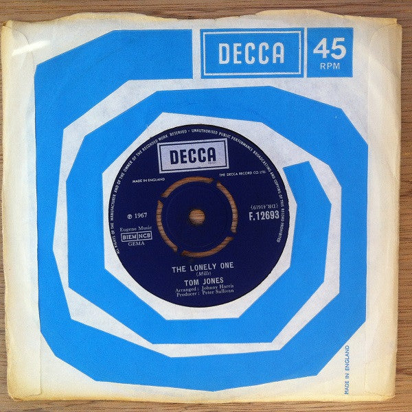 Tom Jones : I'm Coming Home (7", Single)