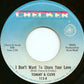 Tommy & Cleve : Boo-Ga-Loo Baby / I Don't Want To Share Your Love (7", Single)