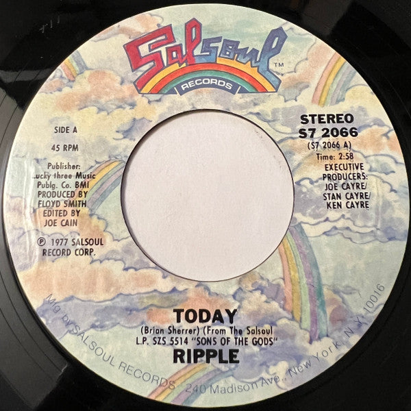 Ripple : Today (7", Single, Styrene)