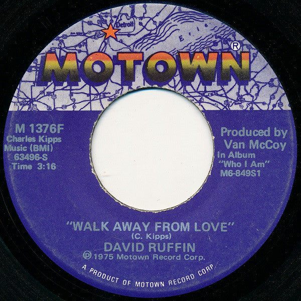 David Ruffin : Walk Away From Love (7", Single)