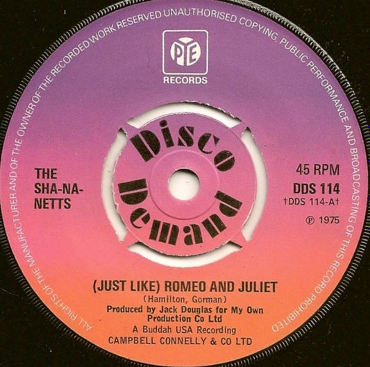 The Sha-Na-Netts, Flint-Niks : (Just Like) Romeo And Juliet / The Flint-Nik Rock (7")