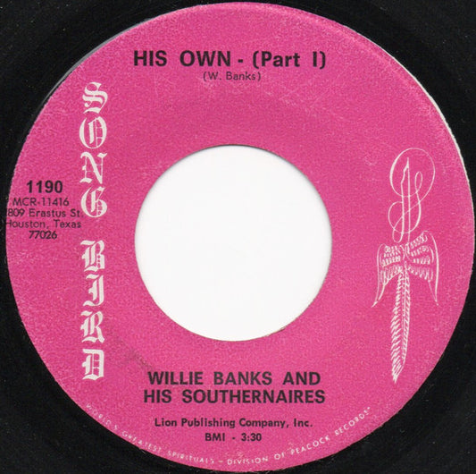 Willie Banks And His Southernaires : His Own (7")