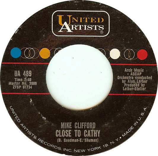 Mike Clifford : Close To Cathy (7", Styrene, Ter)