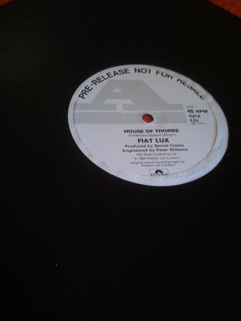 Fiat Lux : House Of Thorns (12", Promo, Pre)