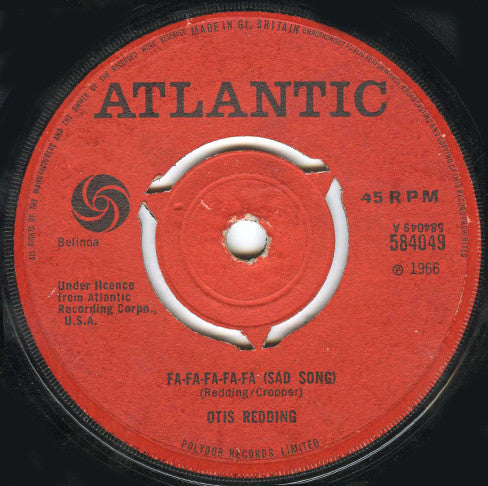 Otis Redding : Fa-Fa-Fa-Fa-Fa  (Sad Song) (7", Single)