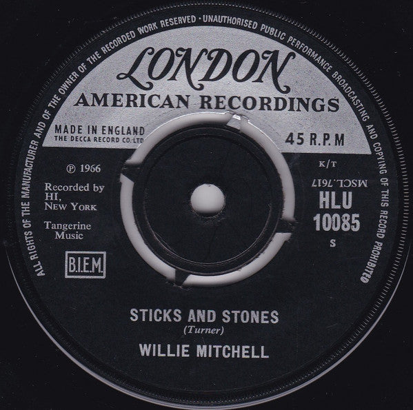 Willie Mitchell : Mercy (7")