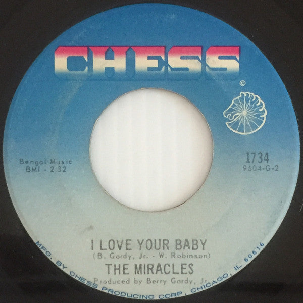 The Miracles : Bad Girl / I Love Your Baby (7", Single, Mono, RE, RP)