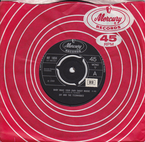 Jay And The Techniques* : Baby Make Your Own Sweet Music (7", 3 P)