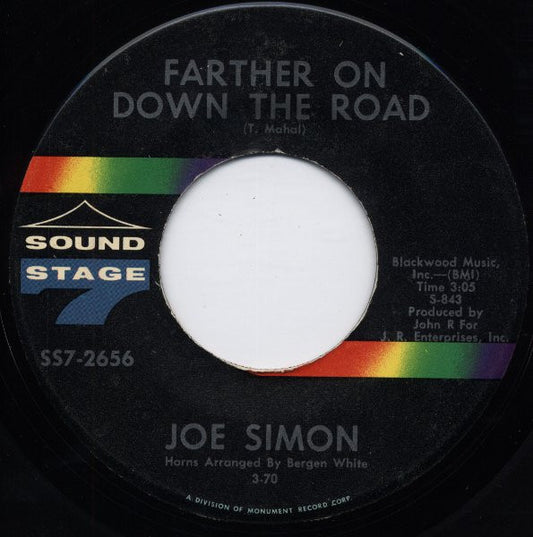 Joe Simon : Farther On Down The Road / Wounded Man (7")