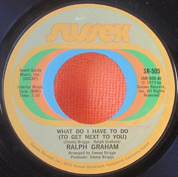 Ralph Graham : What Do I Have To Do (To Get Next To You) (7", Styrene)