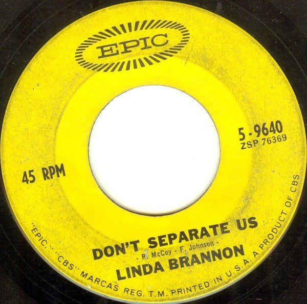 Linda Brannon : Don't Cross Over (7", Single)