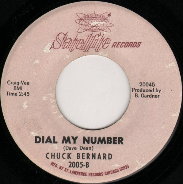 Chuck Bernard : Indian Giver / Dial My Number (7", Single)